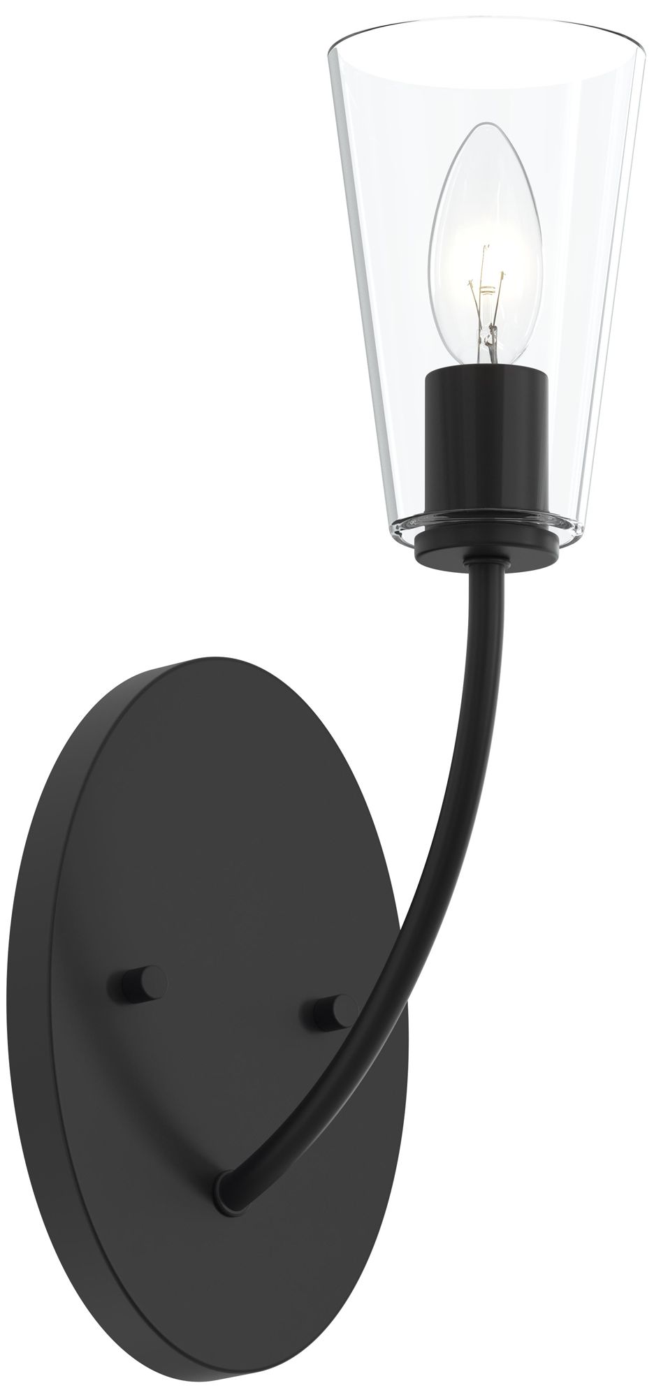 Jheni One-Light Wall Sconce with Clear Glass Shades