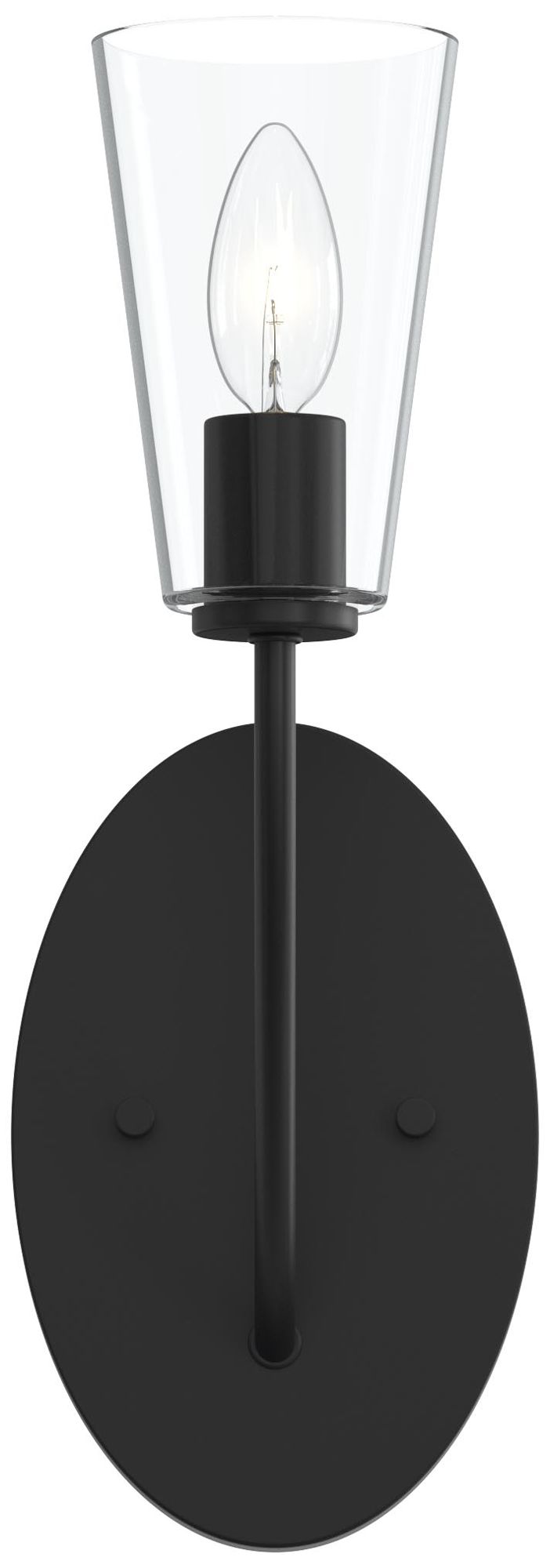 Jheni One-Light Wall Sconce with Clear Glass Shades