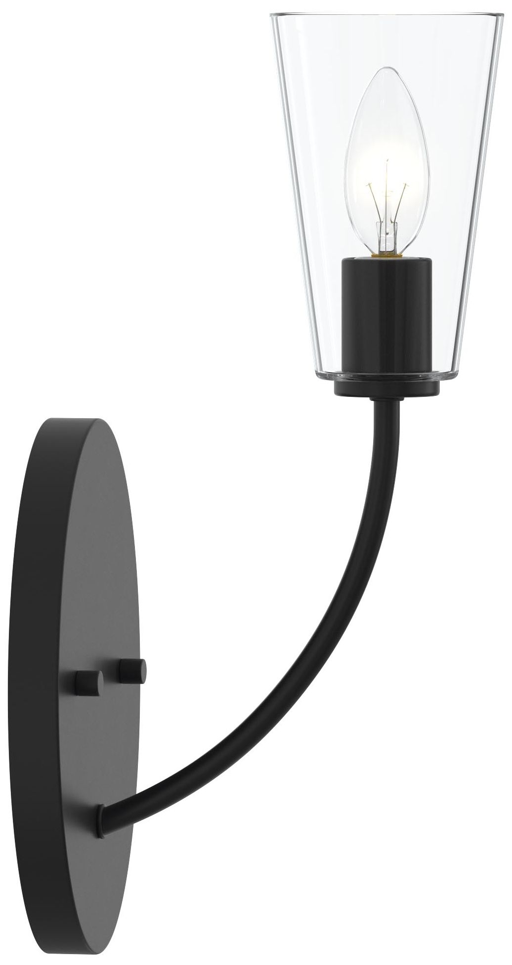 Jheni One-Light Wall Sconce with Clear Glass Shades