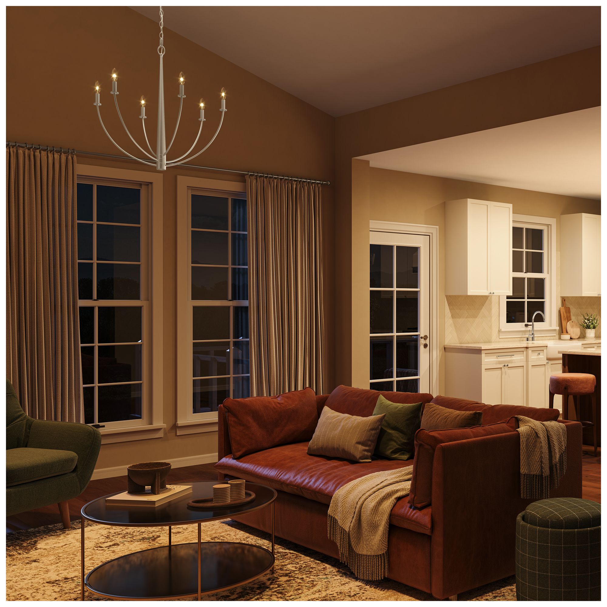 Image 5 Jheni Six-Light Chandelier more views