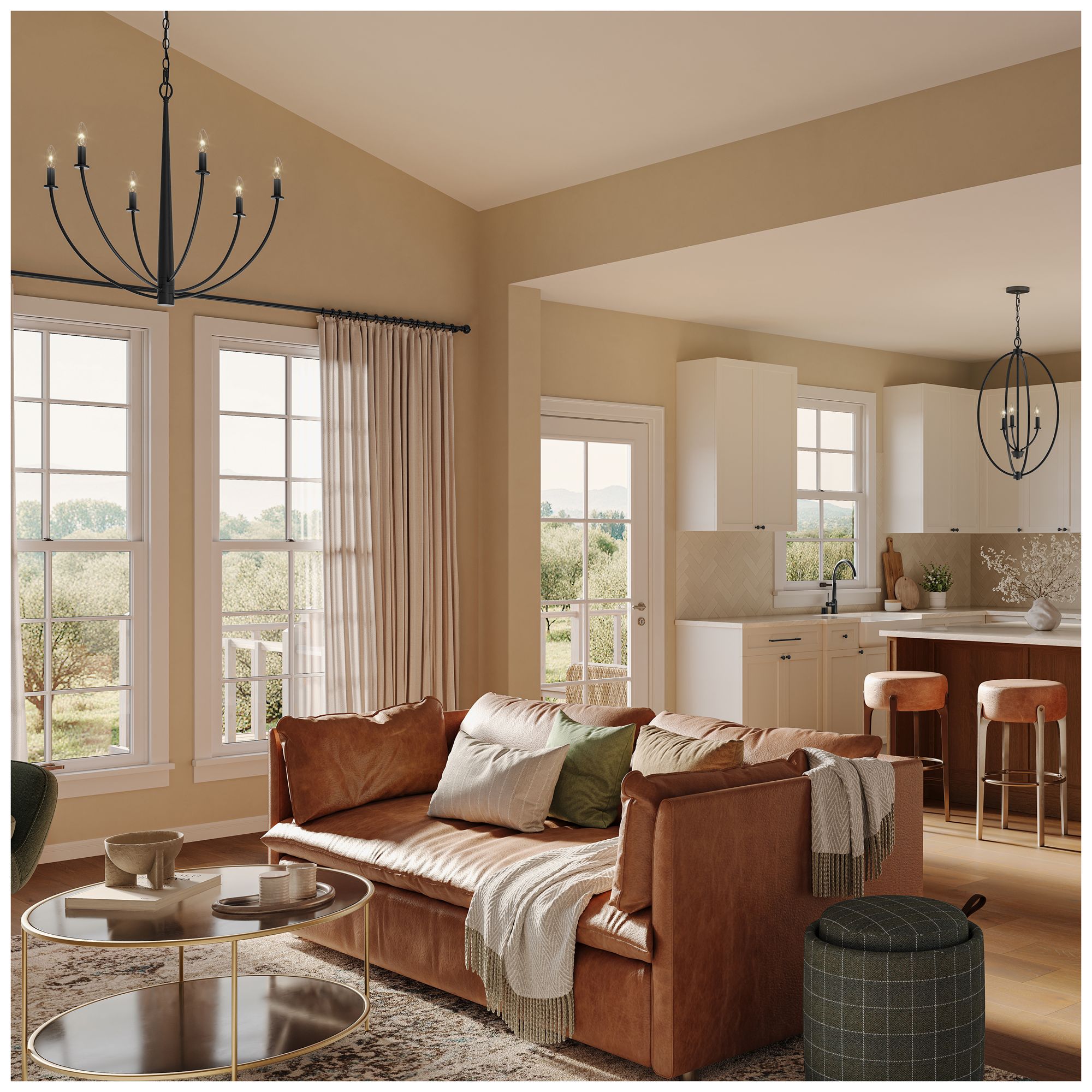 Jheni Six-Light Chandelier