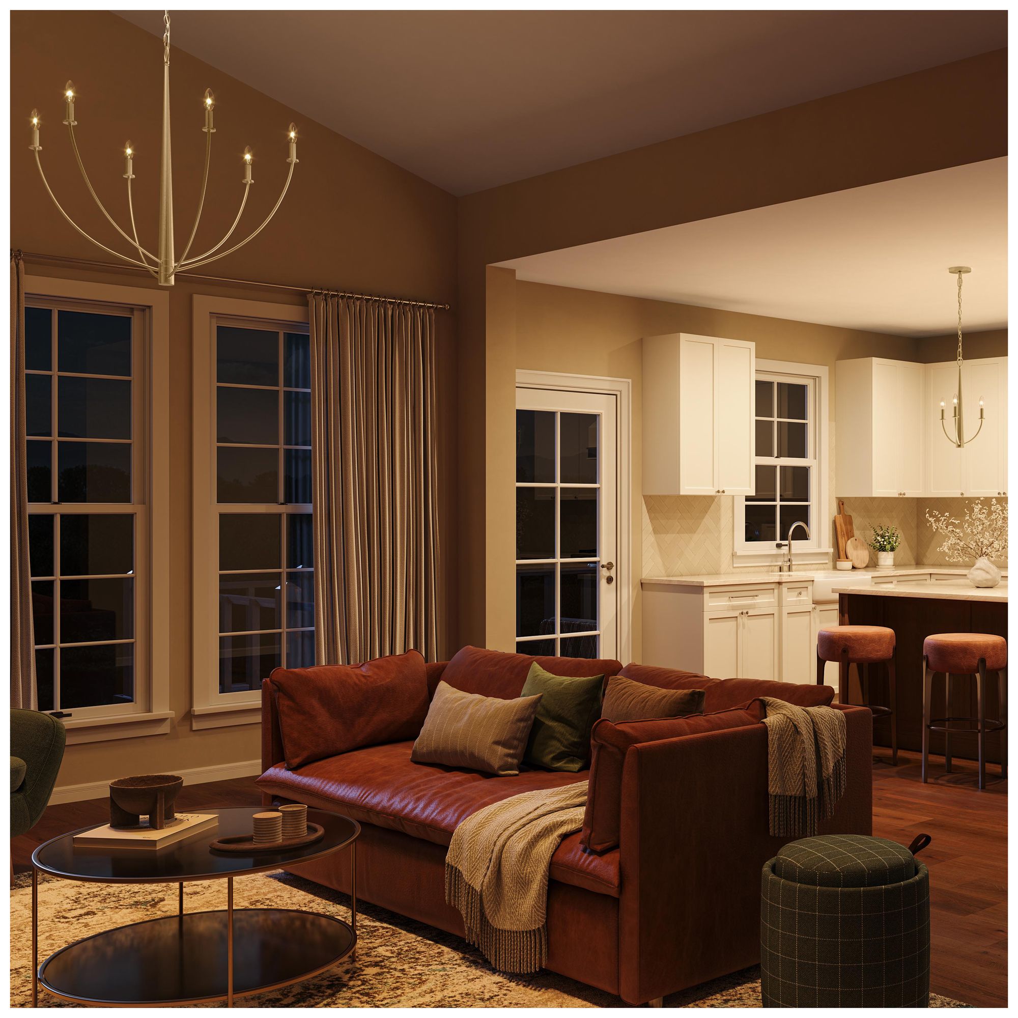 Jheni Six-Light  Large Chandelier