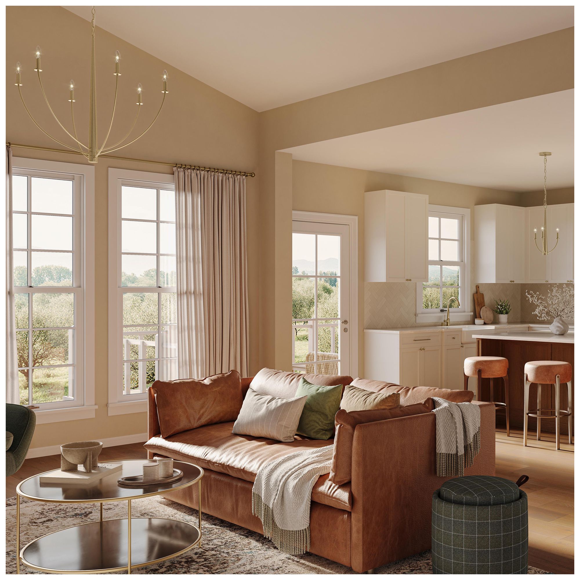 Jheni Six-Light  Large Chandelier