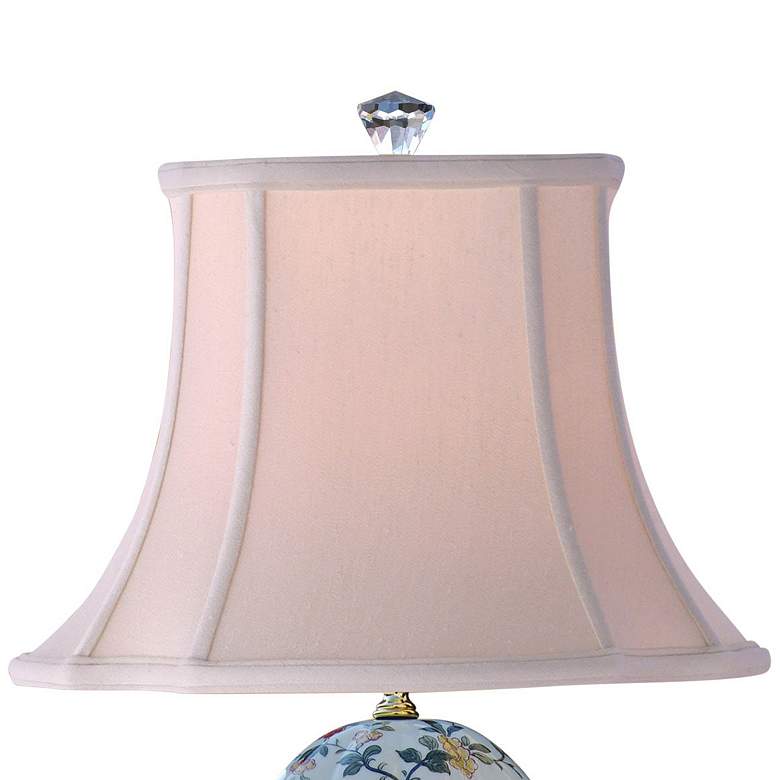 Image 3 Jin 29" Multi-Color Porcelain Scalloped Jar Table Lamp more views