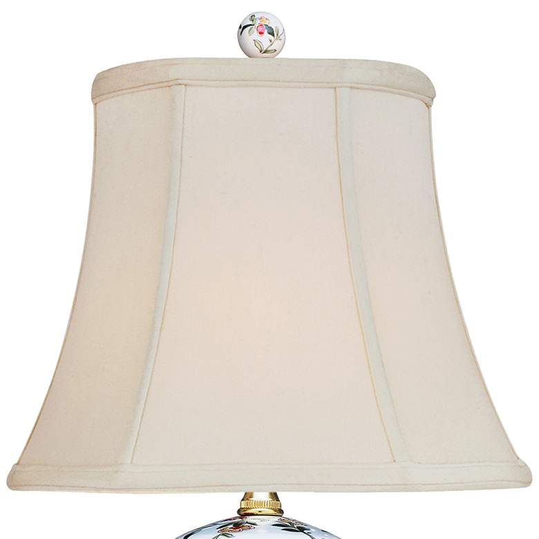 Image 3 Jin Spring Garden 21" Multi-Color Oval Jar Porcelain Accent Table Lamp more views