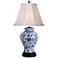 Jinan Blue and White Porcelain Table Lamp