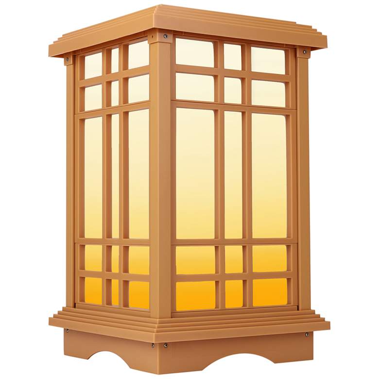 Image 4 Jira 15 1/2" High Beige LED Solar Zen Lantern Light more views