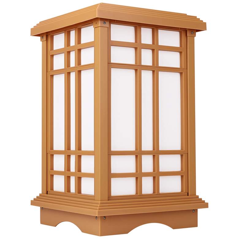 Image 5 Jira 15 1/2" High Beige LED Solar Zen Lantern Light more views
