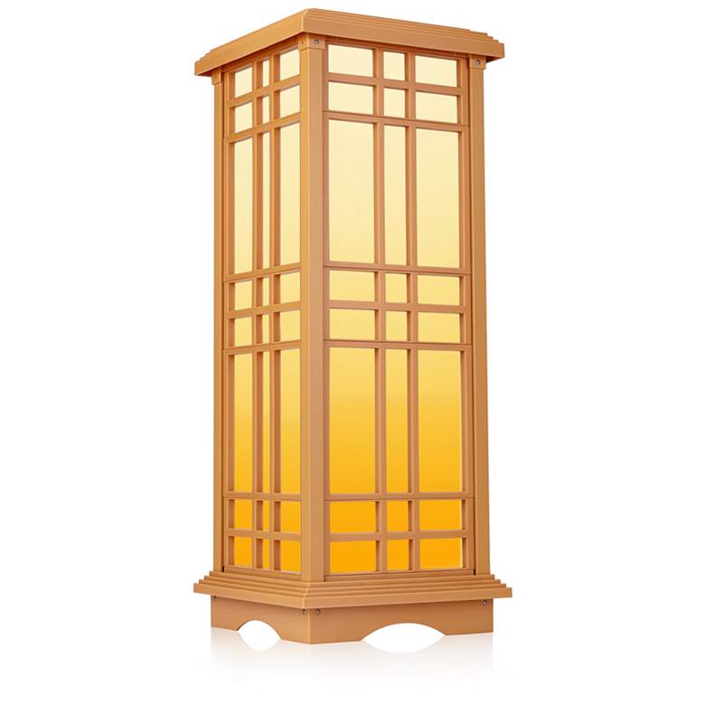 Image 4 Jira 24 1/2" High Beige LED Solar Powered Zen Lantern Light more views