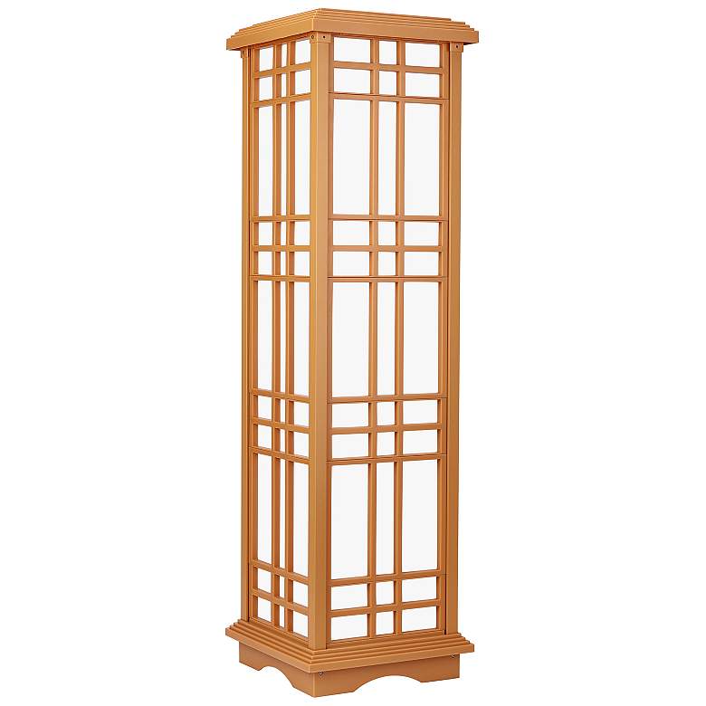 Image 4 Jira 33 1/2" High Beige LED Solar Zen Lantern Light more views