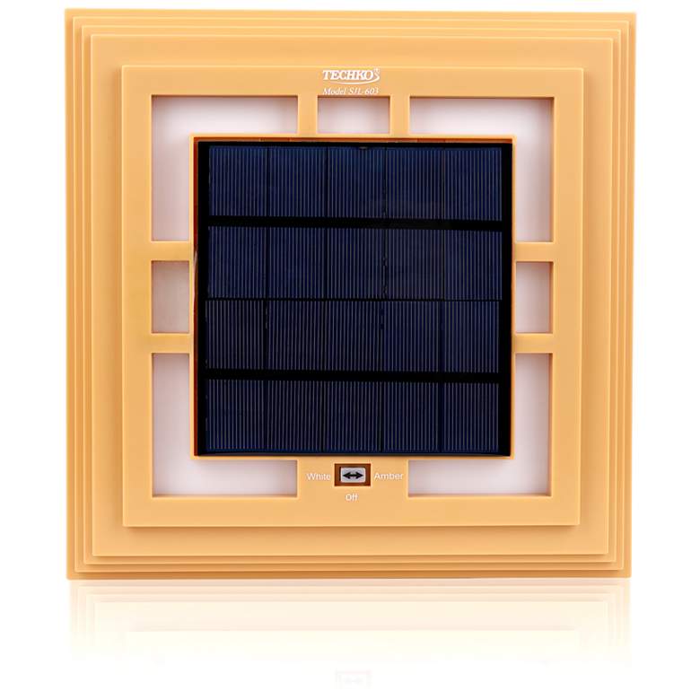 Image 6 Jira 33 1/2" High Beige LED Solar Zen Lantern Light more views