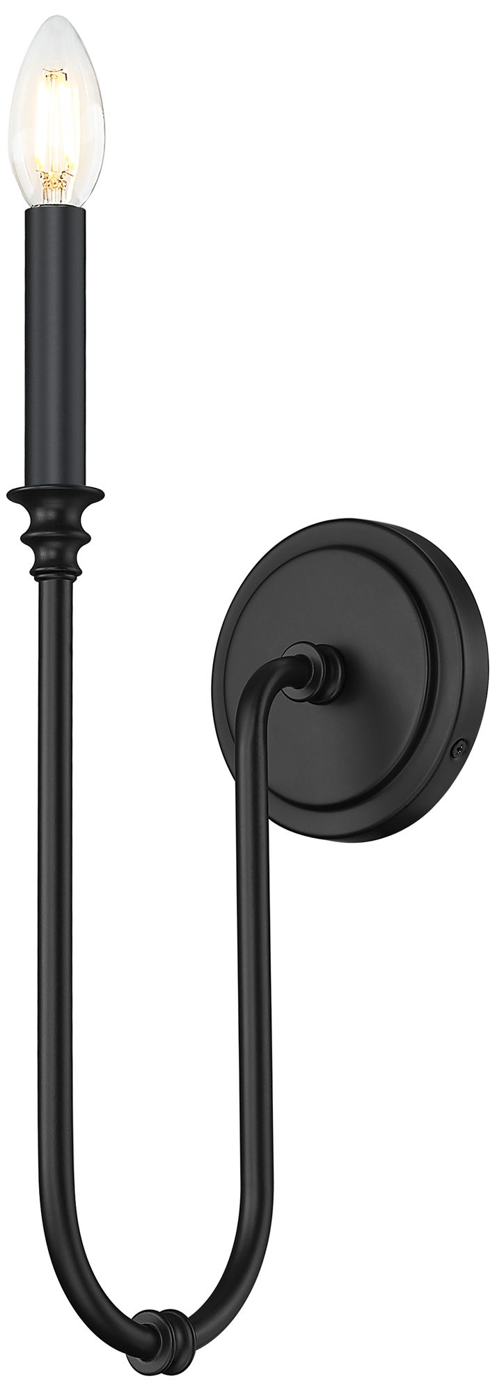 Image 5 Jisele by Z-Lite Matte Black 1 Light Wall Sconce more views