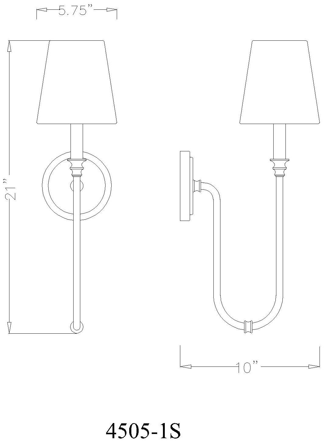 Jisele by Z-Lite Matte Black 1 Light Wall Sconce
