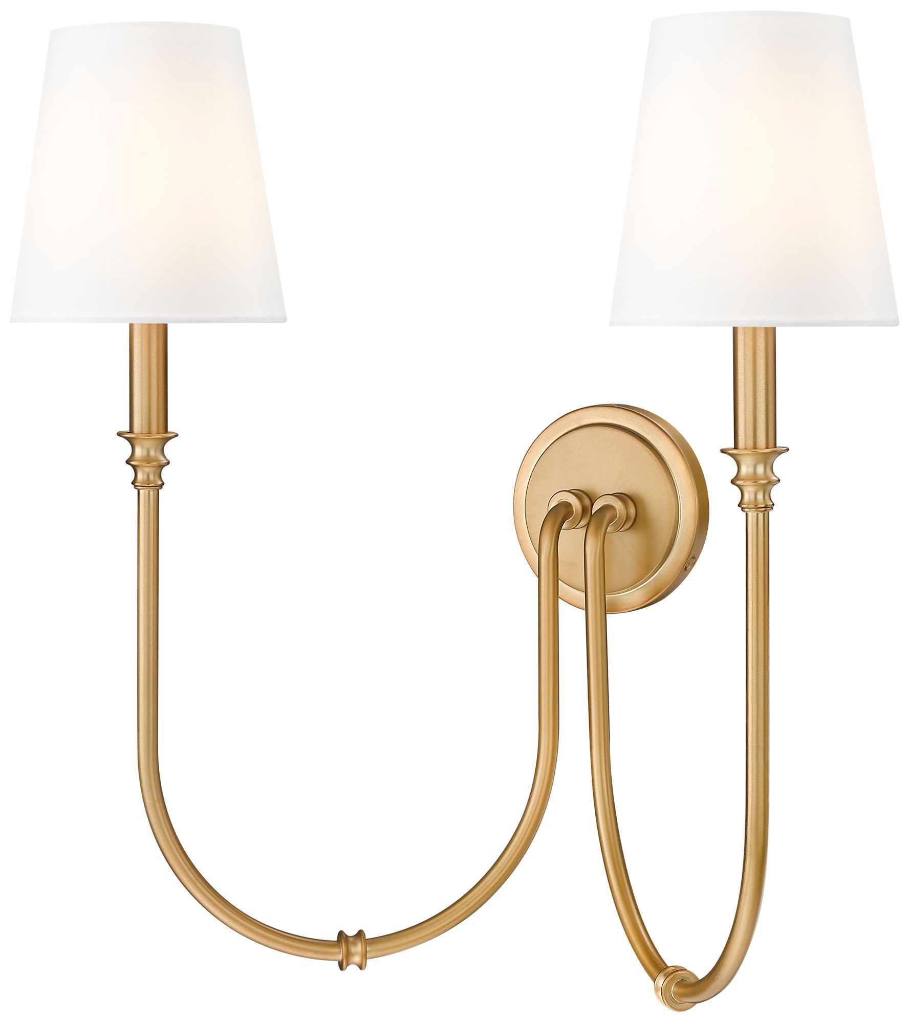 Jisele by Z-Lite Rubbed Brass 2 Light Wall Sconce