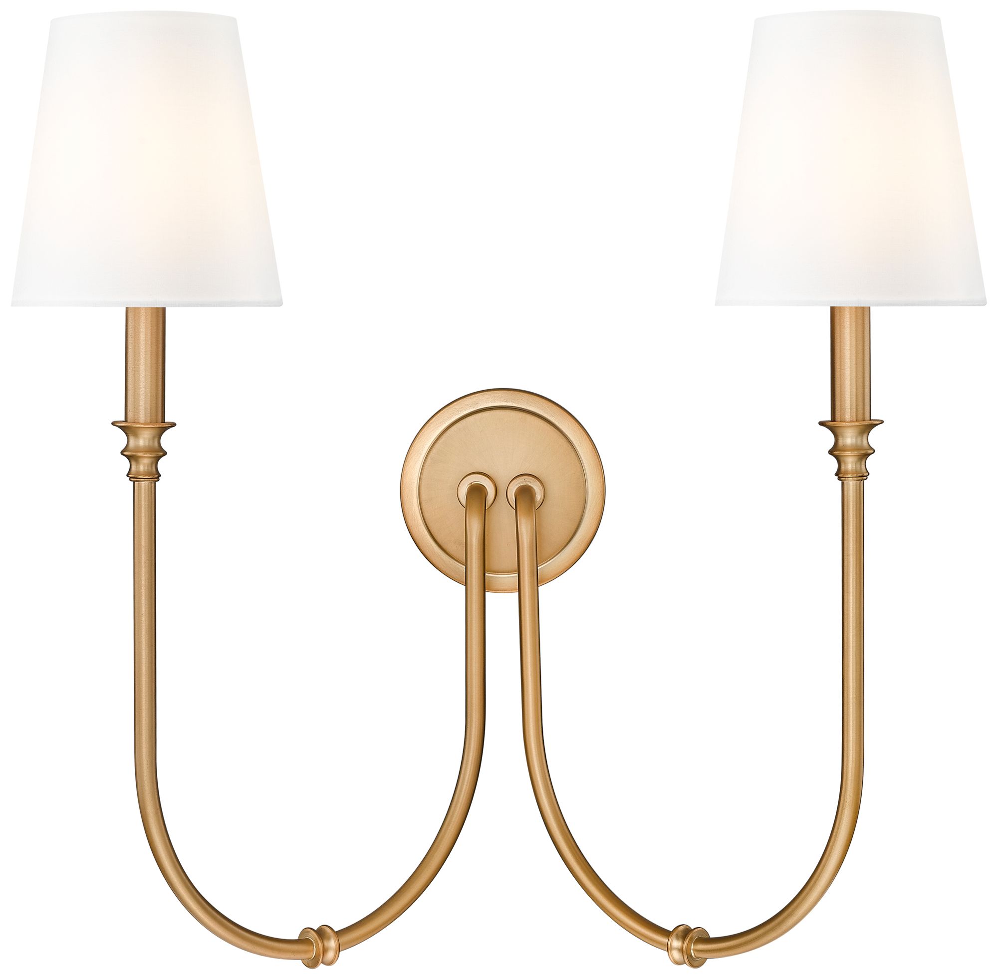 Image 4 Jisele by Z-Lite Rubbed Brass 2 Light Wall Sconce more views
