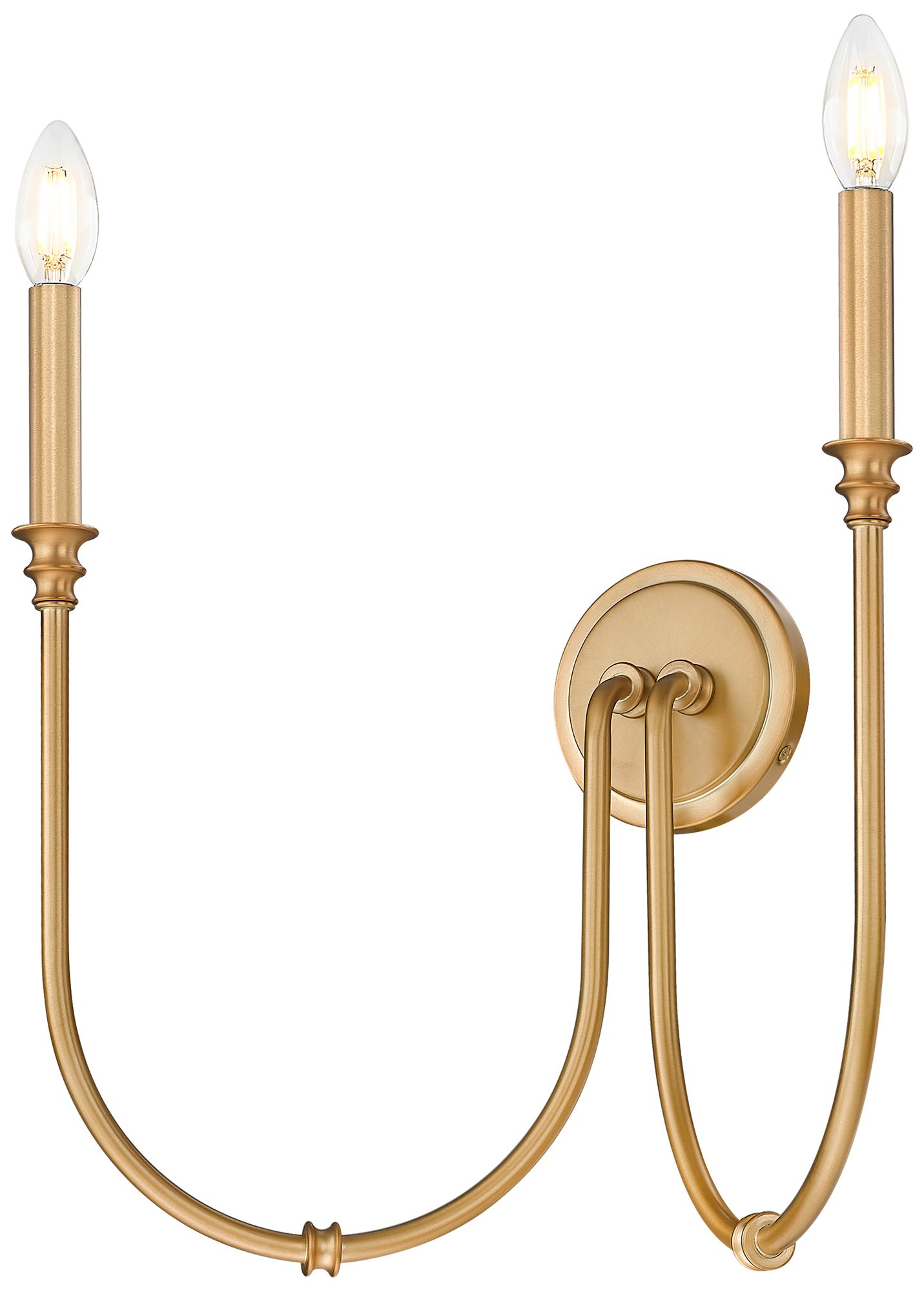 Image 5 Jisele by Z-Lite Rubbed Brass 2 Light Wall Sconce more views