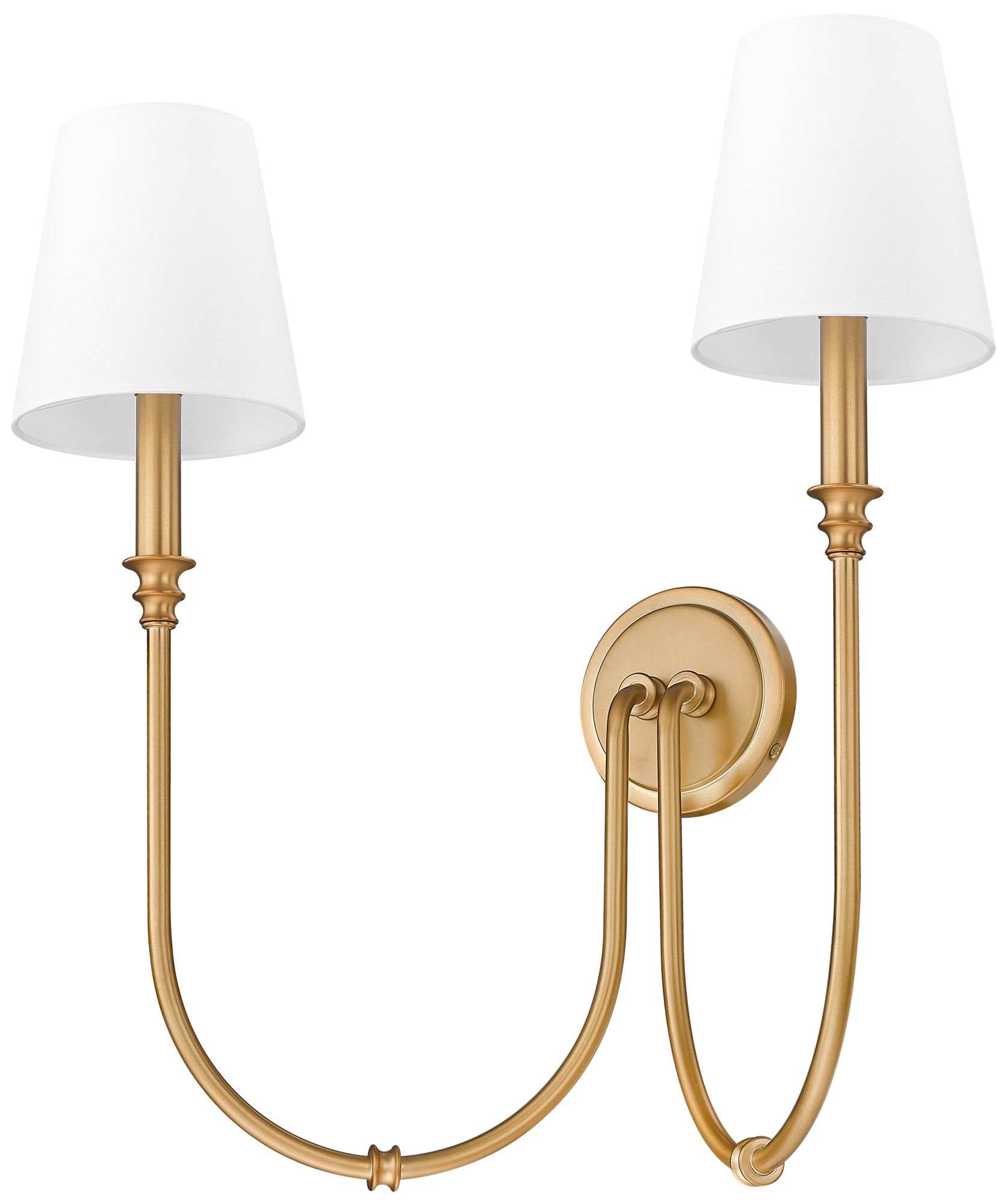 Image 7 Jisele by Z-Lite Rubbed Brass 2 Light Wall Sconce more views