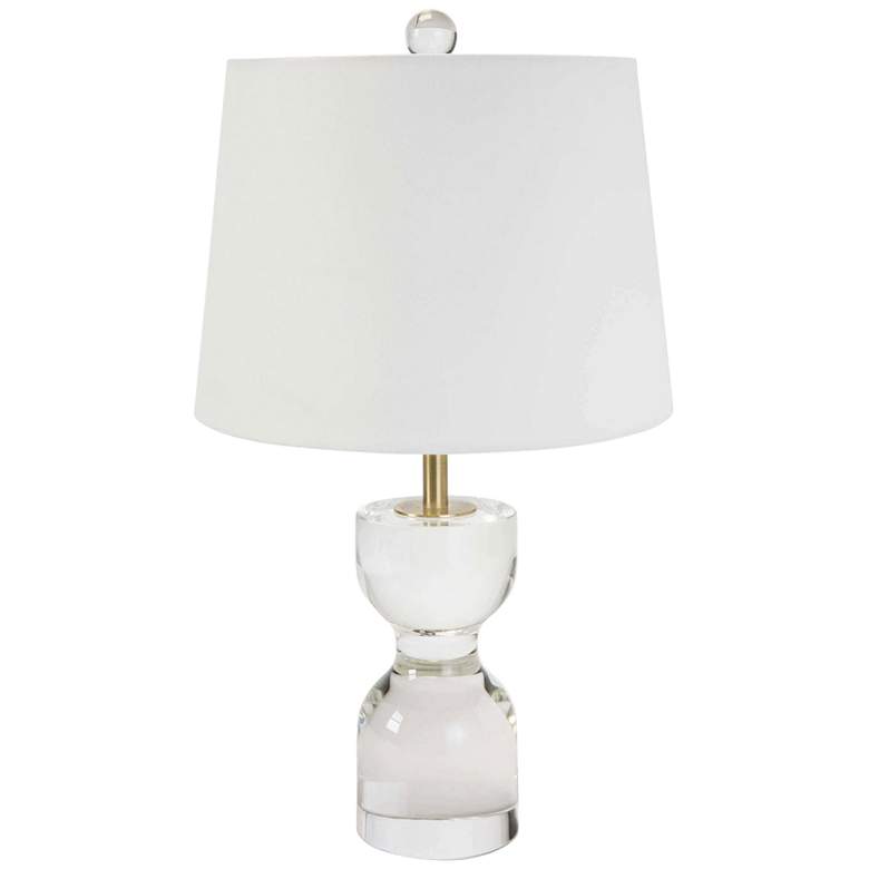 Image 1 Joan 18 1/2" High Clear Crystal Accent Table Lamp