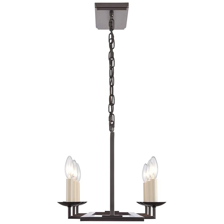 Image 3 Joanie 34" Wide 6-Light Linear Chandelier - Old Bronze more views