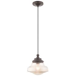 Joanie 9" Wide English Bronze Mini Pendant