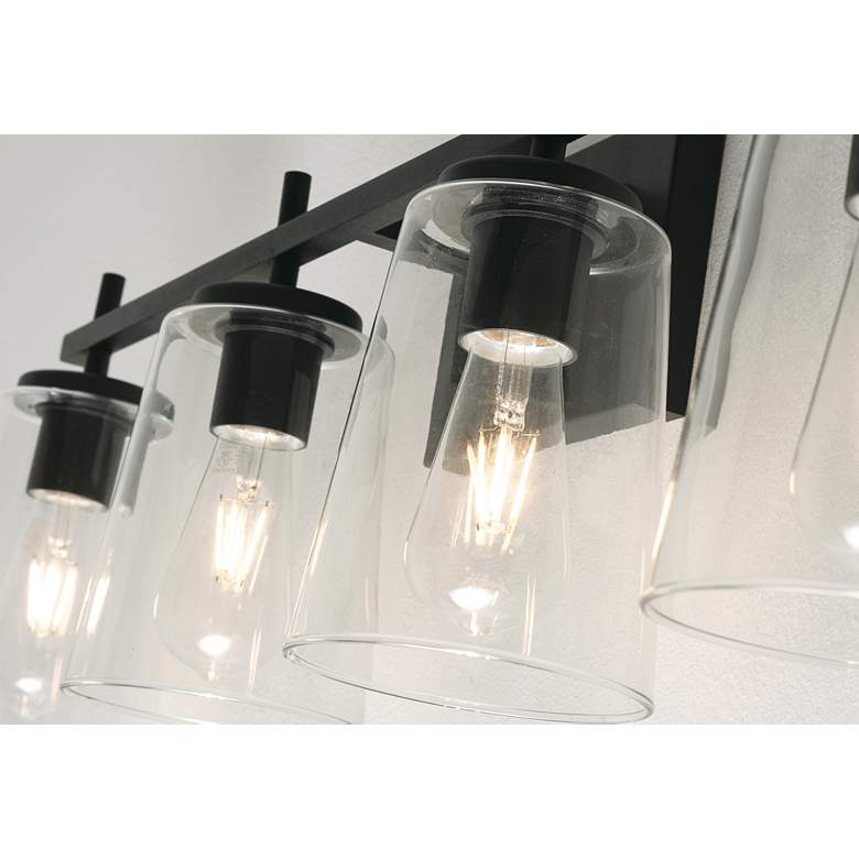 Image 4 Joanna 23 1/4" Wide Black 3-Light Bath Light more views