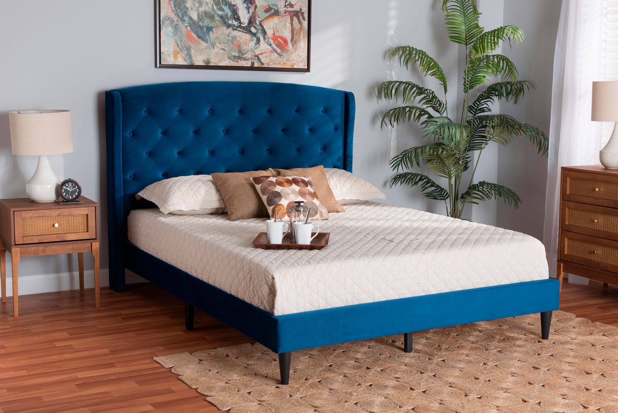 Juana upholstered shop platform bed