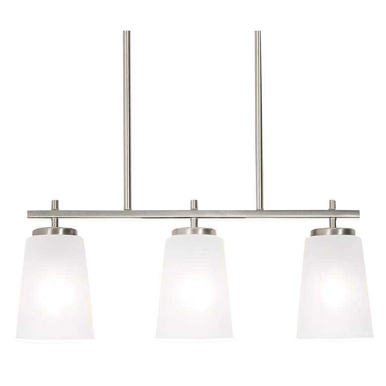 Image 3 Joanna Satin Nickel Linear Pendant