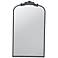 Jocasta Black 24" x 41 3/4" Arched Ornate Wall Mirror