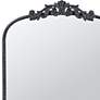 2_Jocasta Black 24" x 41 3/4" Arched Ornate Wall Mirror more views