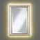 Jocelyn Silver Beading 24"x36" Mirror with LED Kit