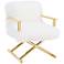 Jodi White Real Sheepskin Armchair