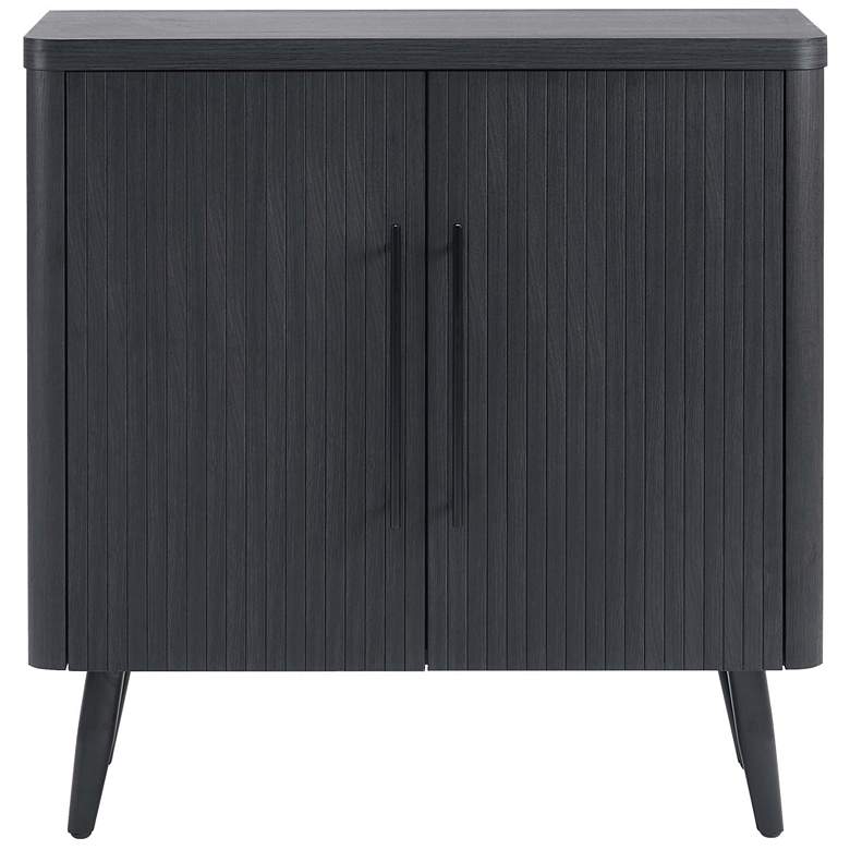 Image 1 Jodie 31" Wide Charcoal Gray Wood 2-Door Accent Cabinet