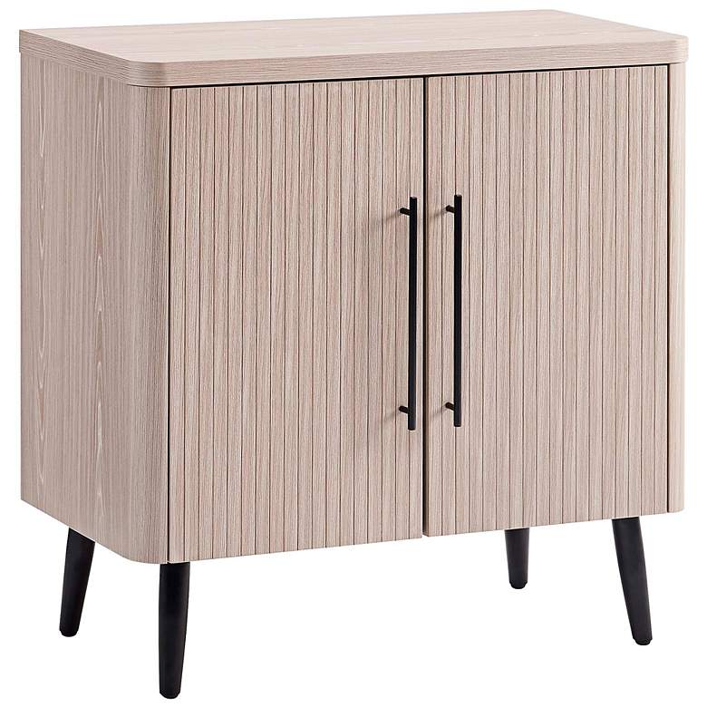 Image 7 Jodie 31" Wide White-washed Oak 2-Door Accent Cabinet more views