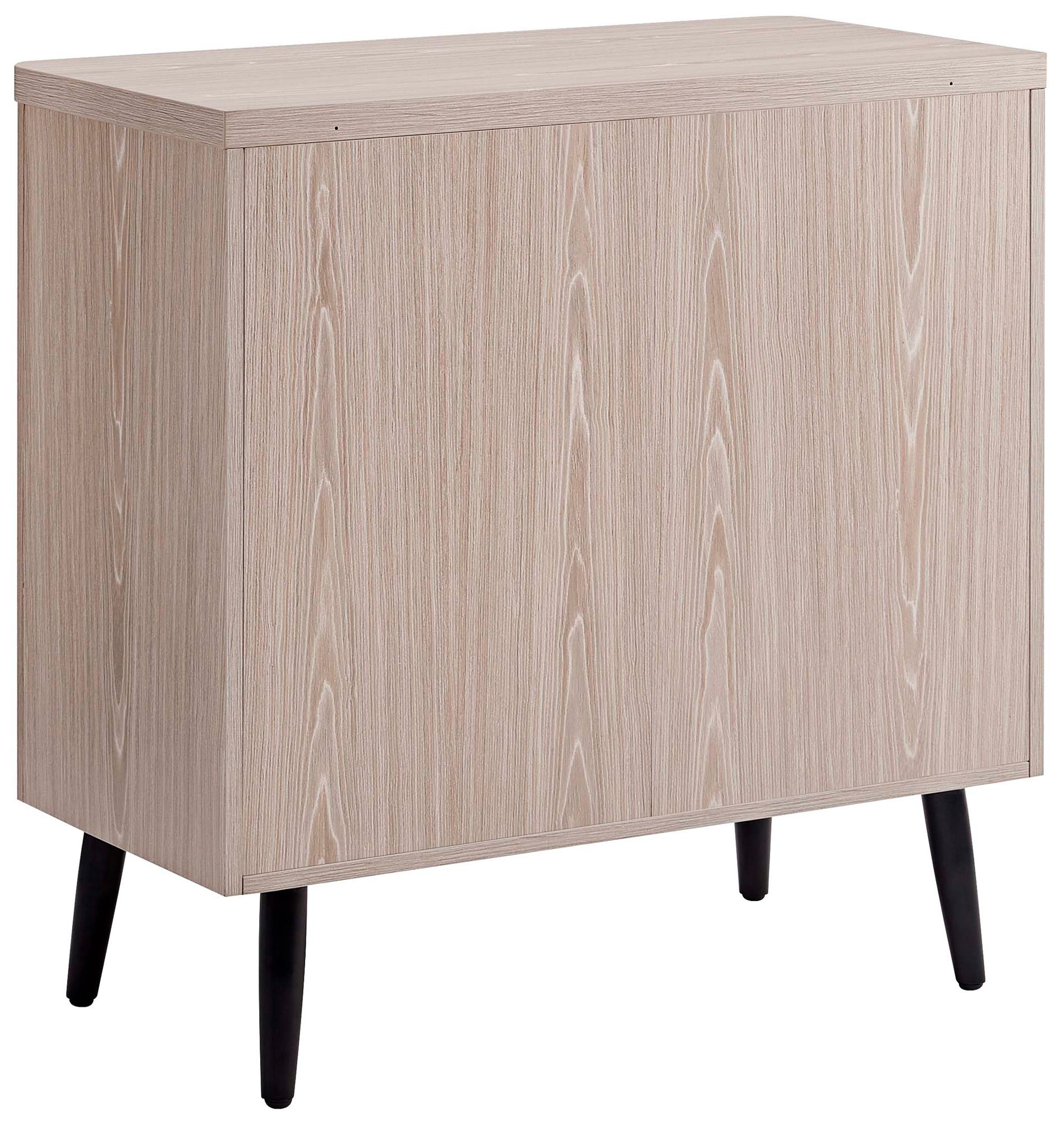Jodie 31" Wide White-washed Oak 2-Door Accent Cabinet