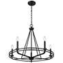 1_Jody 26.5" Wide 5-Light Chandelier in Matte Black