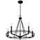 Jody 26.5" Wide 5-Light Chandelier in Matte Black