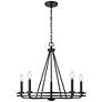 2_Jody 26.5" Wide 5-Light Chandelier in Matte Black more views