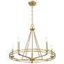 1_Jody 26.5" Wide 5-Light Chandelier in Vintage Brass