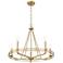 Jody 26.5" Wide 5-Light Chandelier in Vintage Brass