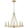 2_Jody 26.5" Wide 5-Light Chandelier in Vintage Brass more views