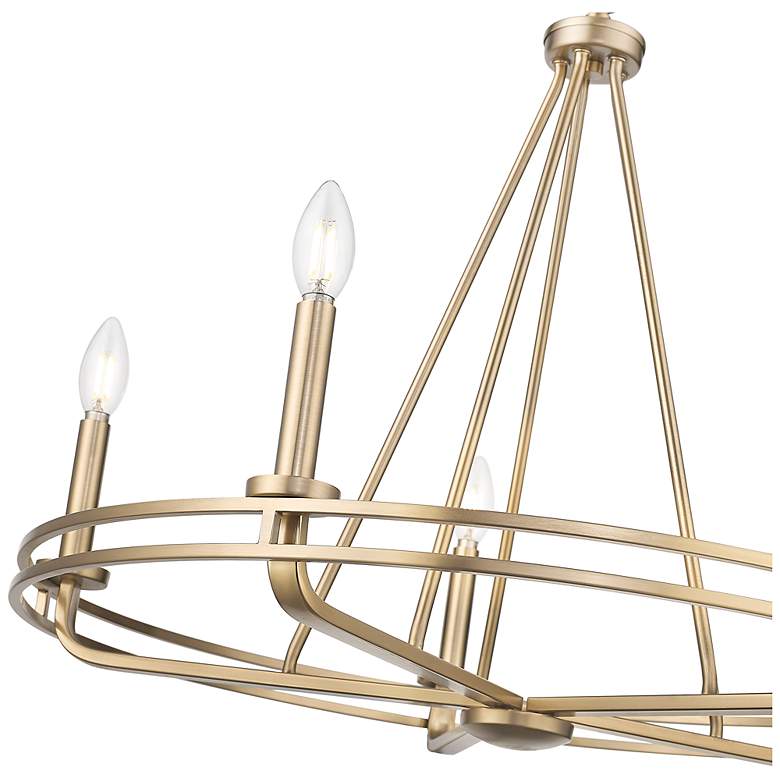 Image 5 Jody 26.5" Wide 5-Light Chandelier in Vintage Brass more views