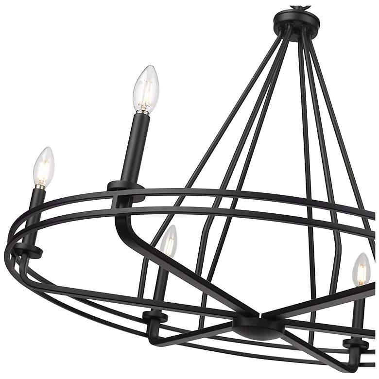 Image 5 Jody 32.5" Wide 6-Light Chandelier in Matte Black more views