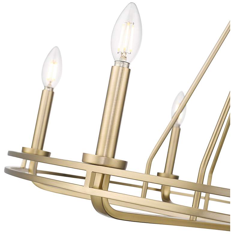 Image 4 Jody 32.5" Wide 6-Light Chandelier in Vintage Brass more views