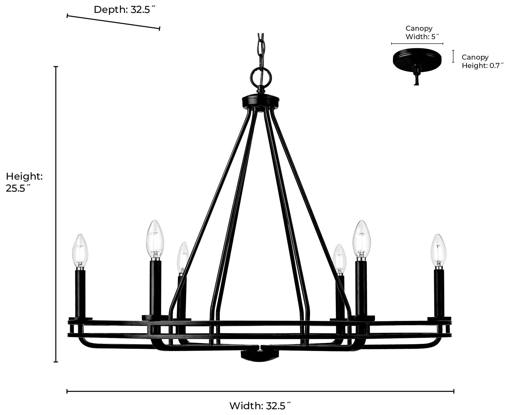 Image 7 Jody 32 1/2" Wide Vintage Brass 6-Light Chandelier more views