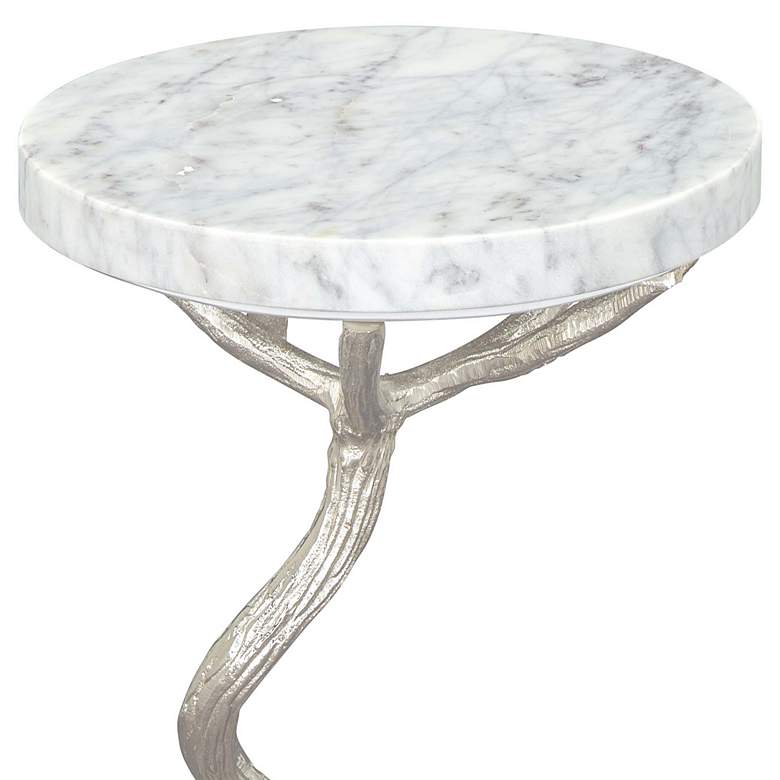 Image 3 Joel Side Table White &amp; Silver more views