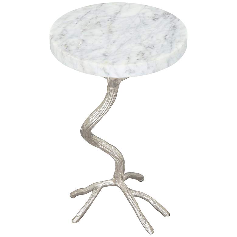 Image 6 Joel Side Table White &amp; Silver more views