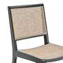 3_Joelle Natural Cane Black Wood Side Chair more views