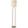 Joey Antique Brass Metal Floor Lamp