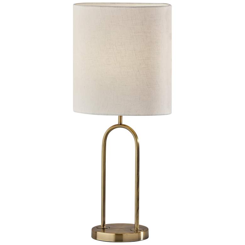 Image 1 Joey Antique Brass Metal Table Lamp