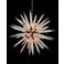 John Richard 36" Wide Bronze 16-Light Modern Starburst Pendant Light